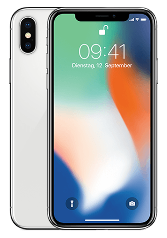 Apple iPhone X 64GB LTE Silber Apple iPhone X 64GB LTE Silber