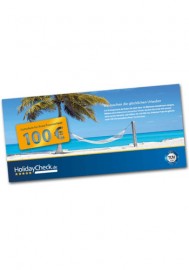HolidayCheck 100 Euro Gutschein HolidayCheck 100 Euro Gutschein