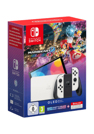 Nintendo Switch OLED Weiss inkl. Mario Kart 8 Deluxe + Switch Online 12 Monate