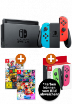 Nintendo Switch Rot Blau (neue Version)+Joy-Con (2er)+Super Mario 3D World + Mario Kart 8 Nintendo Switch Rot Blau (neue Version)+Joy-Con (2er)+Super Mario 3D World + Mario Kart 8