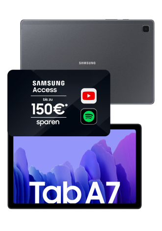 Samsung Galaxy Tab A7 WiFi 32 GB Dark Grey -beschädigte Umverpackung-