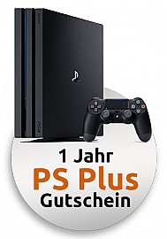 Sony PlayStation 4 Pro 1 TB Festplatte inklusive 1 Jahr PS Plus-Gutschein Sony PlayStation 4 Pro 1 TB Festplatte inklusive 1 Jahr PS Plus-Gutschein