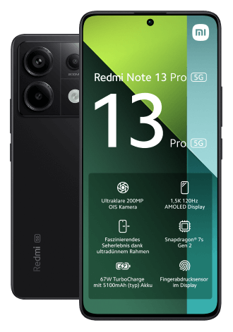 Xiaomi Redmi Note 13 Pro 5G 256 GB Black