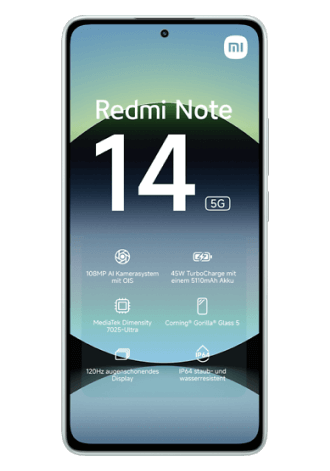 Xiaomi Redmi Note 14 5G 256 GB Coral Green