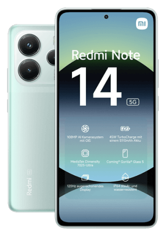 Xiaomi Redmi Note 14 5G 256 GB Coral Green