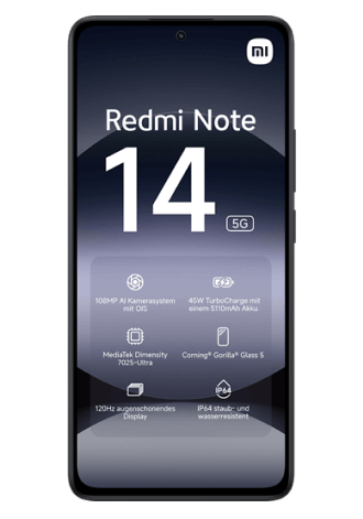 Xiaomi Redmi Note 14 5G 256 GB Midnight Black