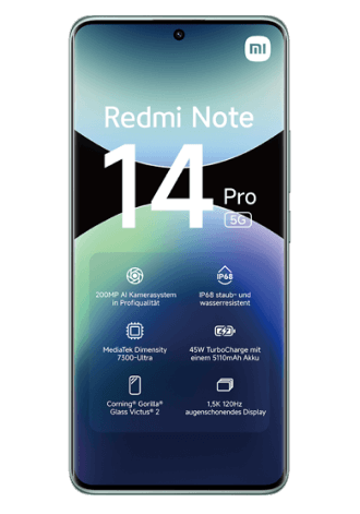 Xiaomi Redmi Note 14 Pro 5G 256 GB Coral Green