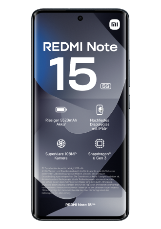 Xiaomi Redmi Note 15 5G 128 GB Black