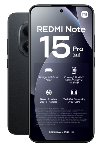 Xiaomi Redmi Note 15 Pro 5G 256 GB Black