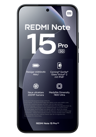 Xiaomi Redmi Note 15 Pro 5G 256 GB Black