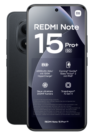 Xiaomi Redmi Note 15 Pro+ 5G 256 GB Black