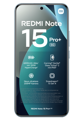 Xiaomi Redmi Note 15 Pro+ 5G 256 GB Glacier Blue