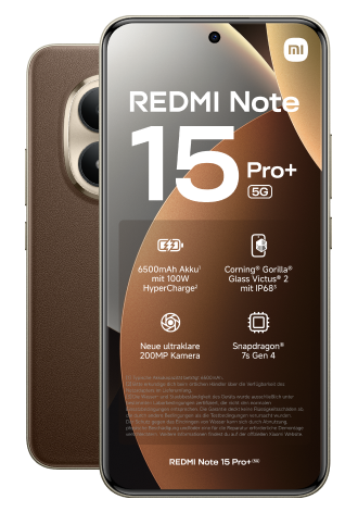 Xiaomi Redmi Note 15 Pro+ 5G 256 GB Mocha Brown