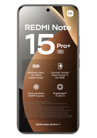 Xiaomi Redmi Note 15 Pro+ 5G 256 GB Mocha Brown