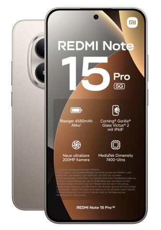 Xiaomi Redmi Note 15 Pro 5G 256 GB Titanium