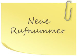 Neue Rufnummer Neue Rufnummer