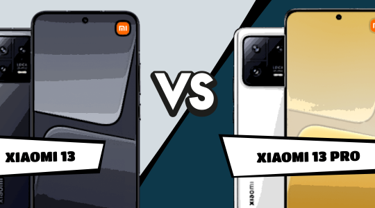 Xiaomi 13 vs. Xiaomi 13 Pro im Comic-Stil gegenübergestellt