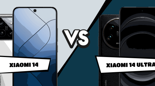 Xiaomi 14 vs. Xiaomi 14 Ultra im Comic-Stil gegenübergestellt