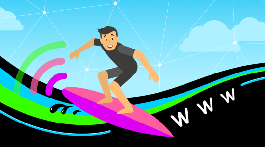 Surfer auf der congstar-DSL-Welle