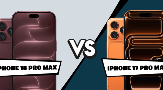 iPhone 18 Pro Max und iPhone 17 Pro Max im direkten Vergleich.