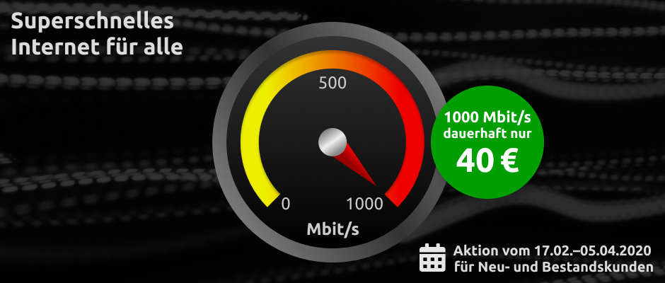 Giga-Cable-Max Vodafone bietet Gigabit-Kabeltarif zum Dauertiefpreis an.