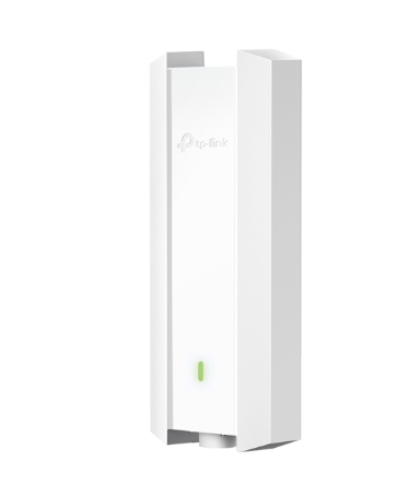 Weißer, rechteckiger Outdoor-Access-Point von tp-link.