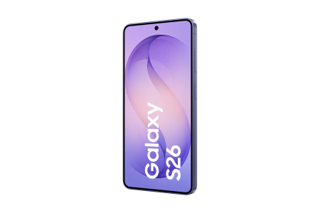 Display des Samsung Galaxy S26 in der Farbe cobalt violet