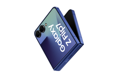 Samsung Galaxy Z Flip7 SM F766B Blue Shadow Single Cutout Logoscreen RGB
