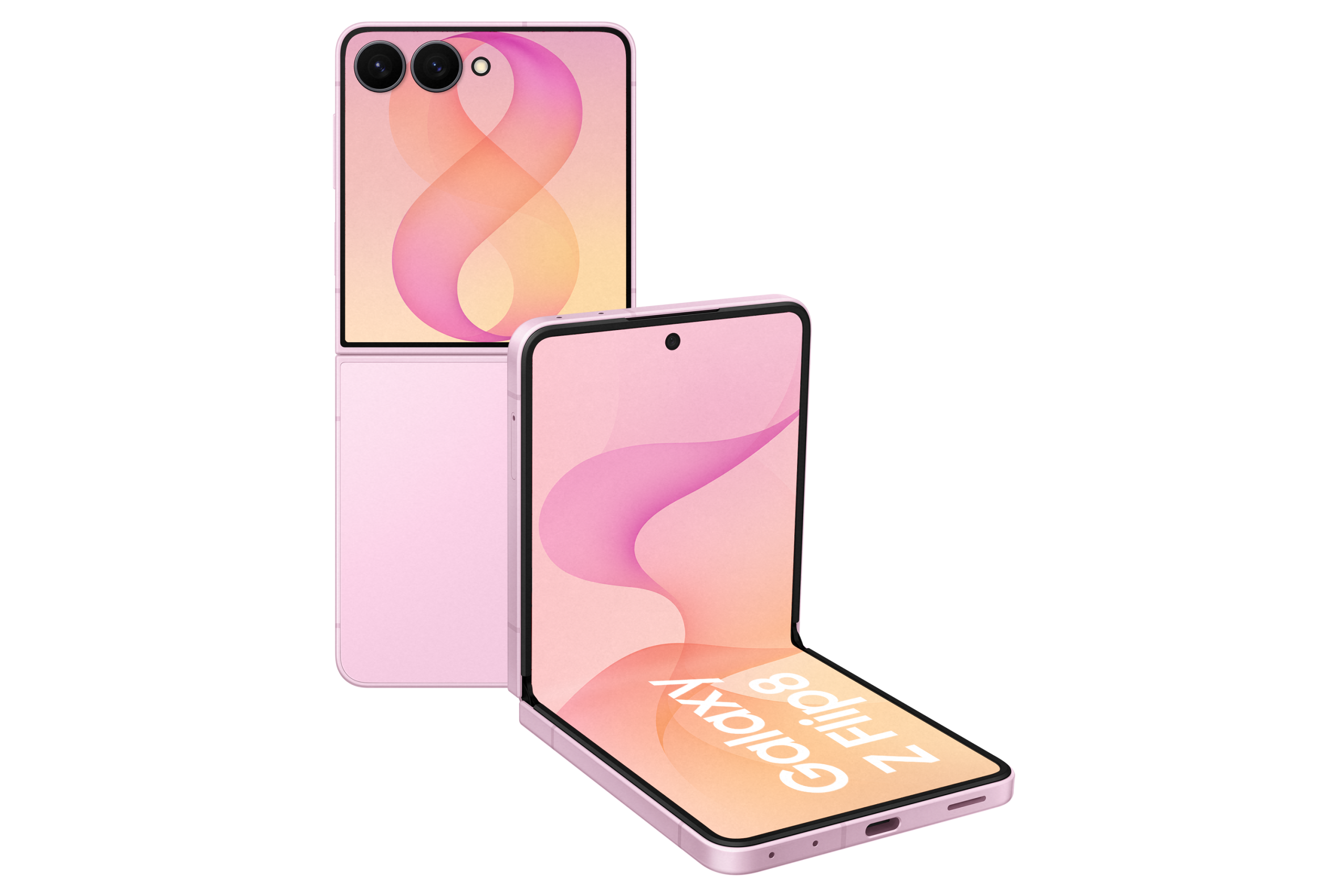 Samsung Galaxy Z Flip8 SM F776B Pink Single Cutout Logoscreen RGB scaled