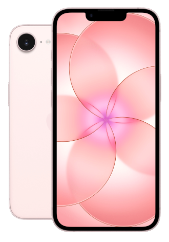 apple iphone 17e hellrosa front back