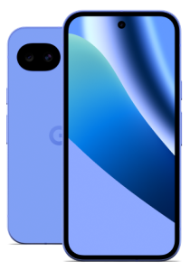 Vor- und Rückseite des Google Pixel 10a in Lavender