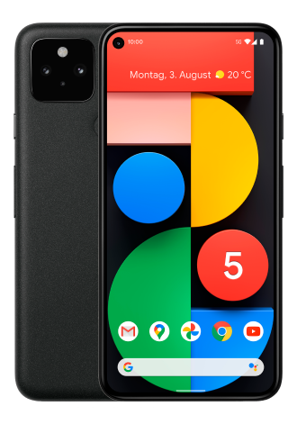 Vor- und Rückseite des Google Pixel 5