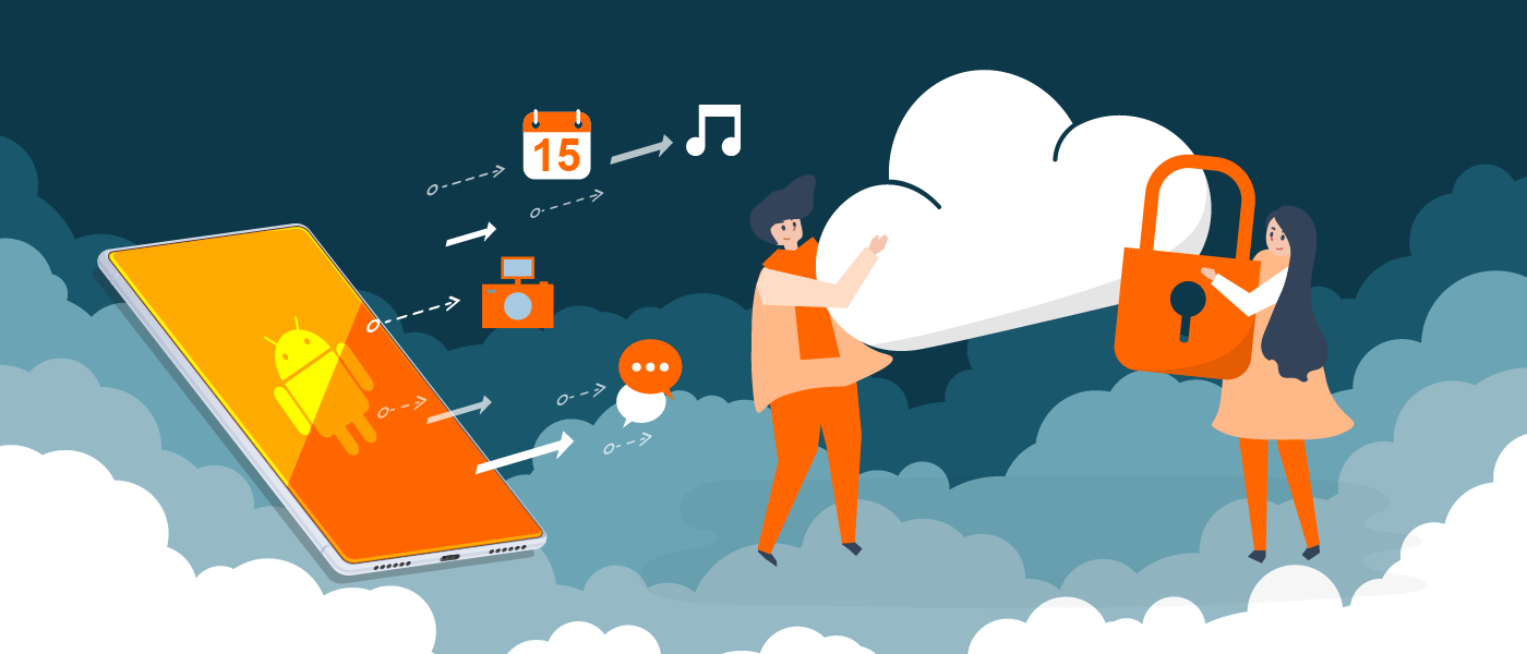 header-android-backup-2023-03 Für das Android-Backup ist der einfachste Weg, die Daten in der Cloud zu sichern.