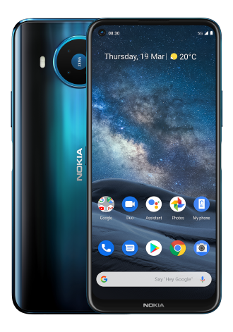 Vor- und Rückseite des Nokia 8.3