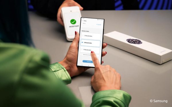 Samsung-Pay-Nutzer können ihre Einkäufe via Splitpay in Raten zahlen.