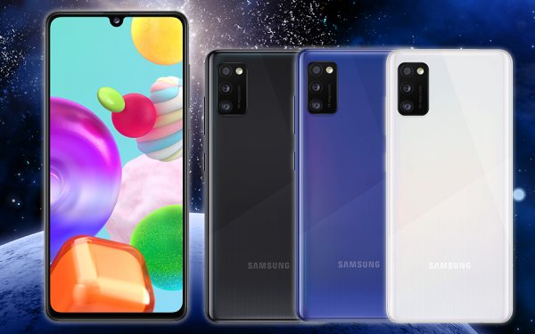 Das Einsteiger-Smartphone Samsung Galaxy A41 punktet mit einem hellen und scharfen OLED-Display.