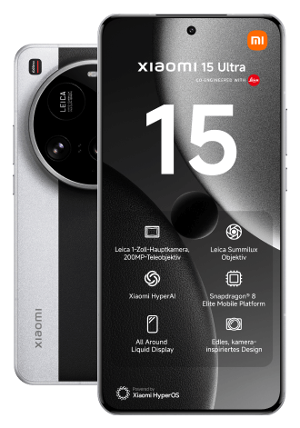 Xiaomi 15 Ultra, Vor- und Rückseite