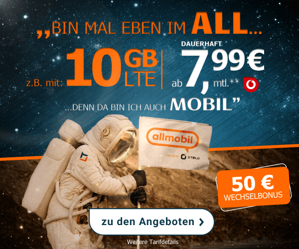 Allmobil Tarif 10 GB