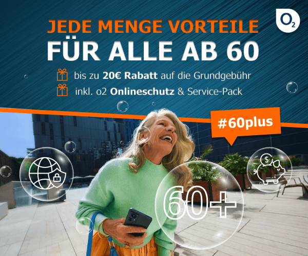 Die besten O2 Deals für alle ab 60