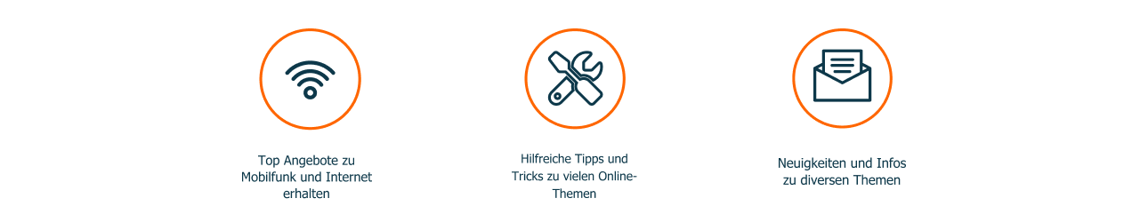 Unser Newsletter bietet Dir die wichtigsten Infos und Tricks, Neuigkeiten und die besten Angebote f�r Internet und Handy