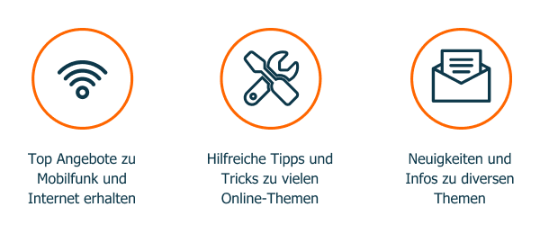 Unser Newsletter bietet Dir die wichtigsten Infos und Tricks, Neuigkeiten und die besten Angebote f�r Internet und Handy
