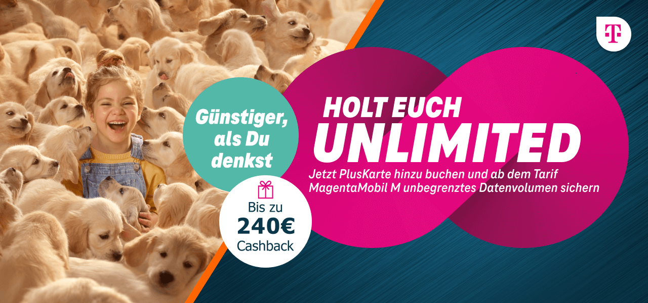 Telekom Magenta Mobil Angebote mit bis zu 240 Euro Cashback.