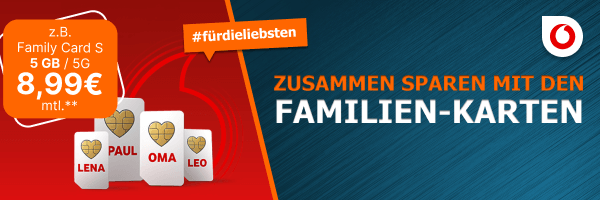 Vodafone Familienkarten