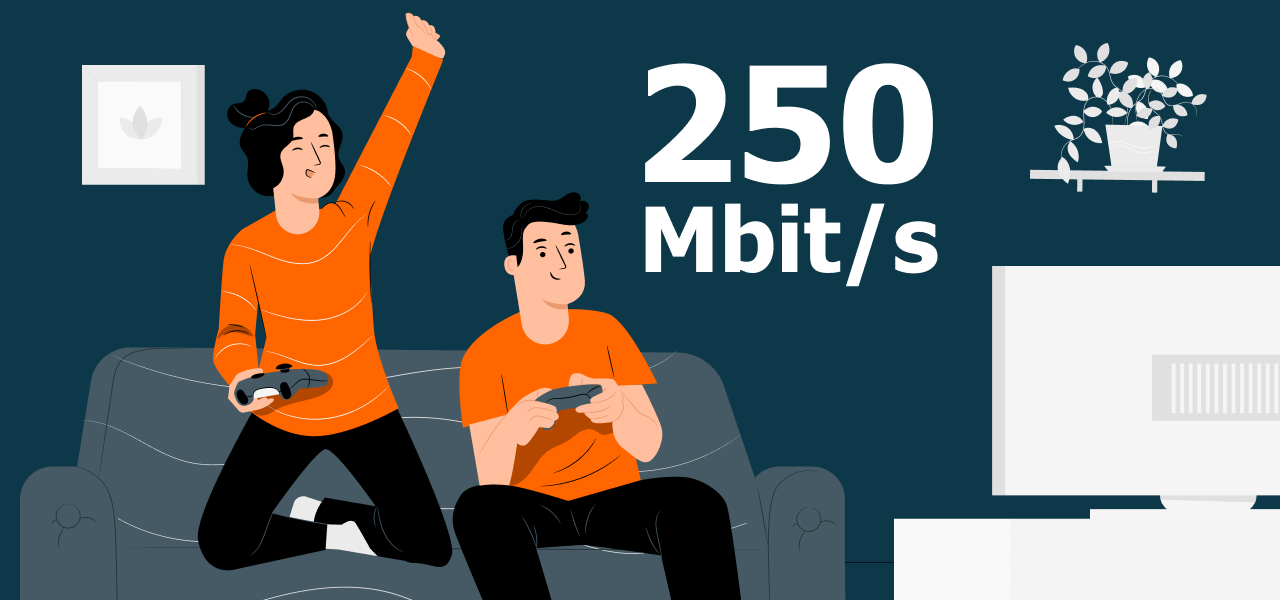 Tarife mit 250 MBit/s