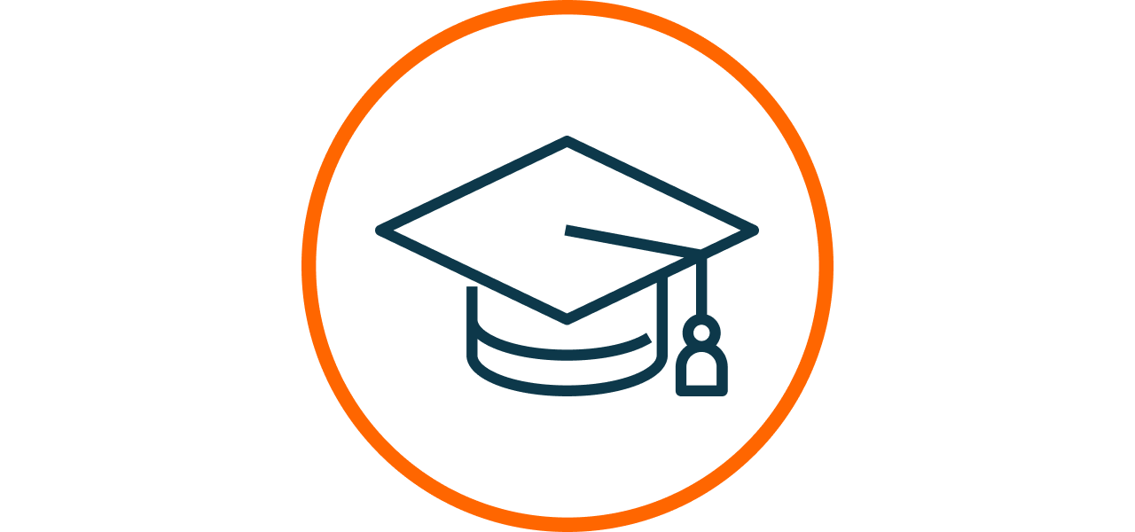 Icon mit Akademie Hut