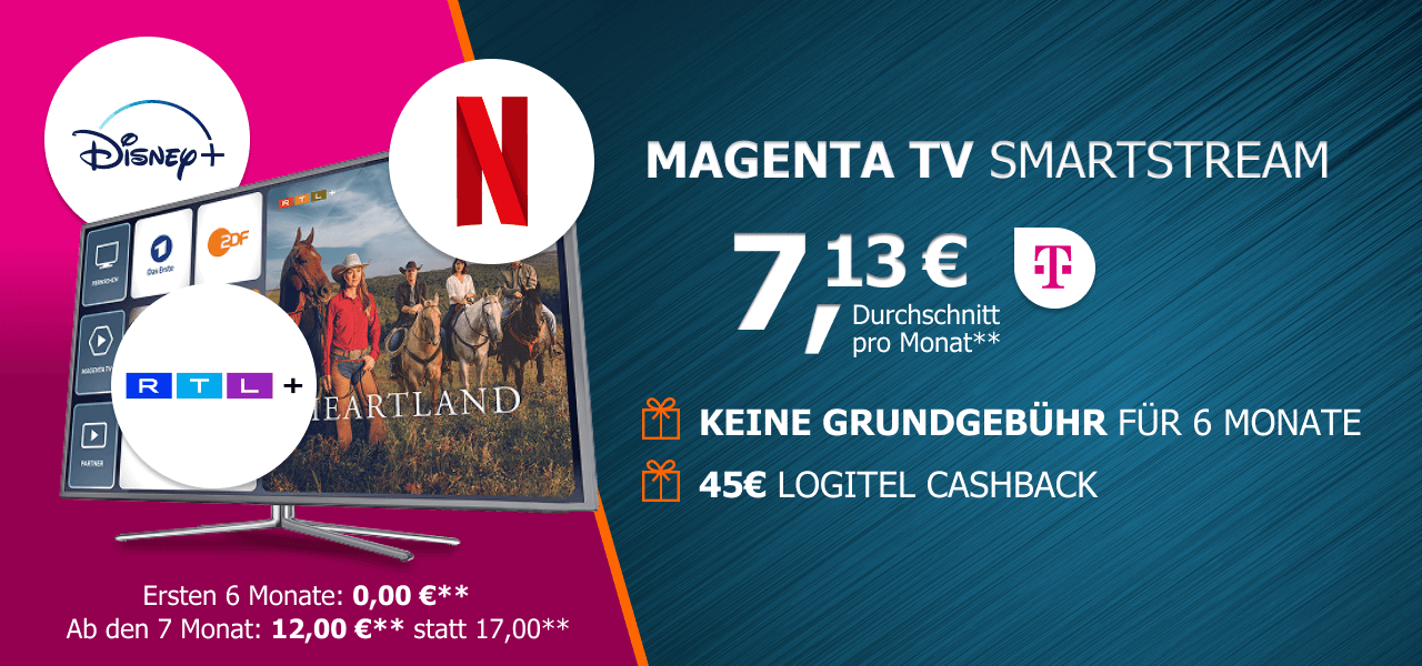 Telekom Magenta TV SmartStream fr effektiv 7,13 mtl.