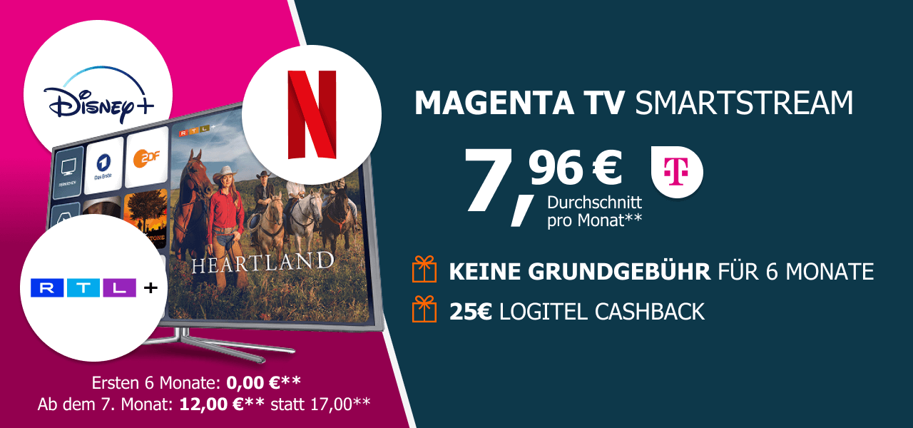 Telekom Magenta TV SmartStream fr effektiv 7,96 mtl.