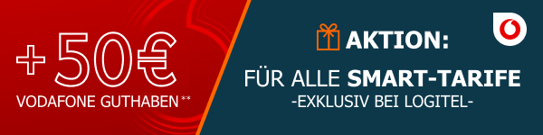 50 Euro Vodafone Guthaben f�r alle Smart-Tarife, exklusiv bei LogiTel.