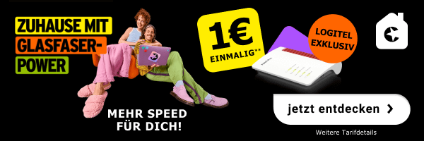 Congstar Zuhause mit Glasfaser-Power, passender Router f�r nur 1� einmalig dazu.