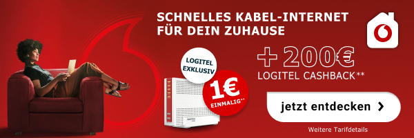 Schnelles Kabel-Internet f�r Dein Zuhause! Jetzt mit 200� LogiTel Cashback und einem Fritz! Router f�r 1� einmalig.
